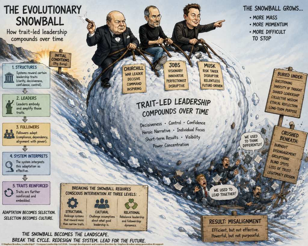 Evolutionary Snowball-Cartoon